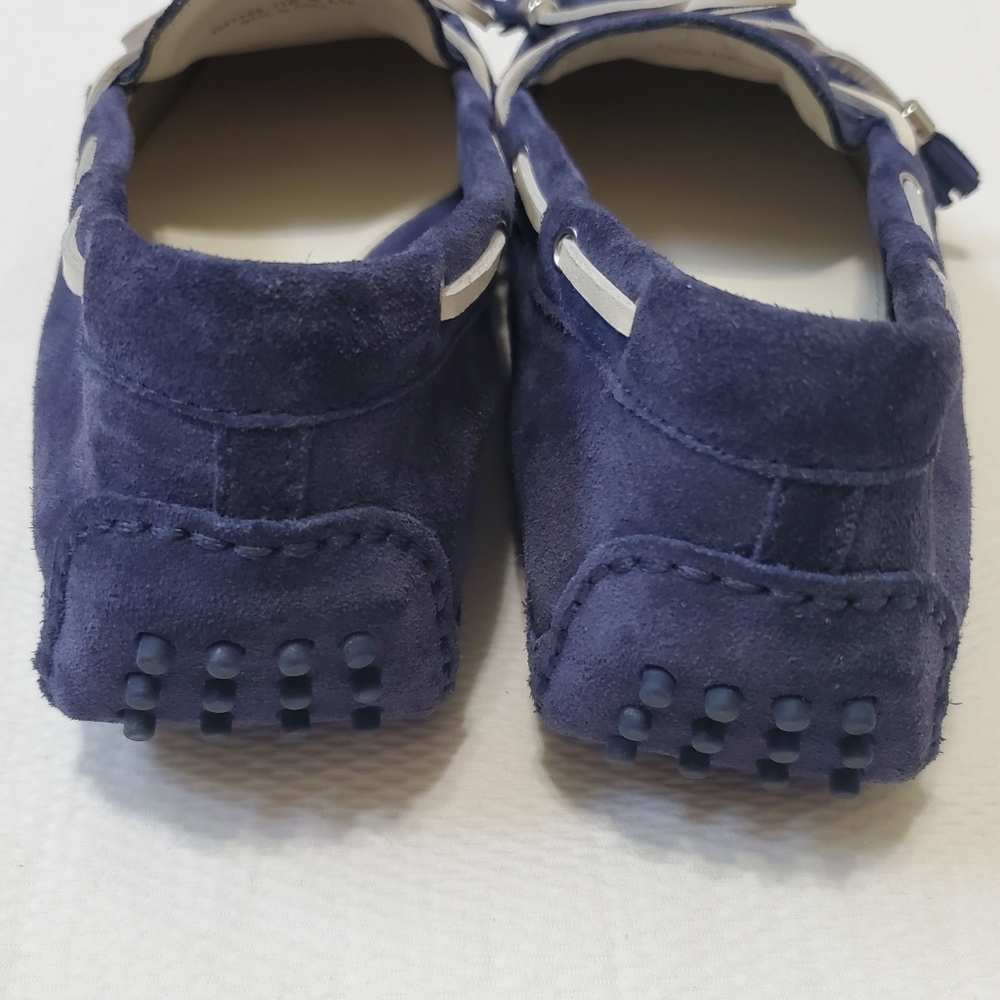 Cole Haan Cobalt Blue Suede Moccasin Driving Loafers Mens 11 - Picture 10 of 11
